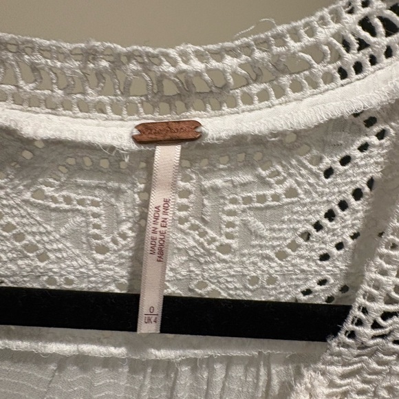 Free People Ivory Long Sleeve Lace Dress - Picture 5 of 5